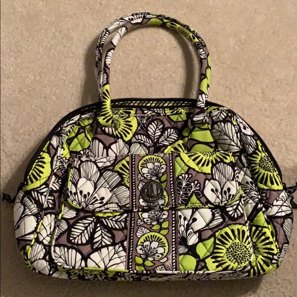 Vera Bradley bowler - citron print